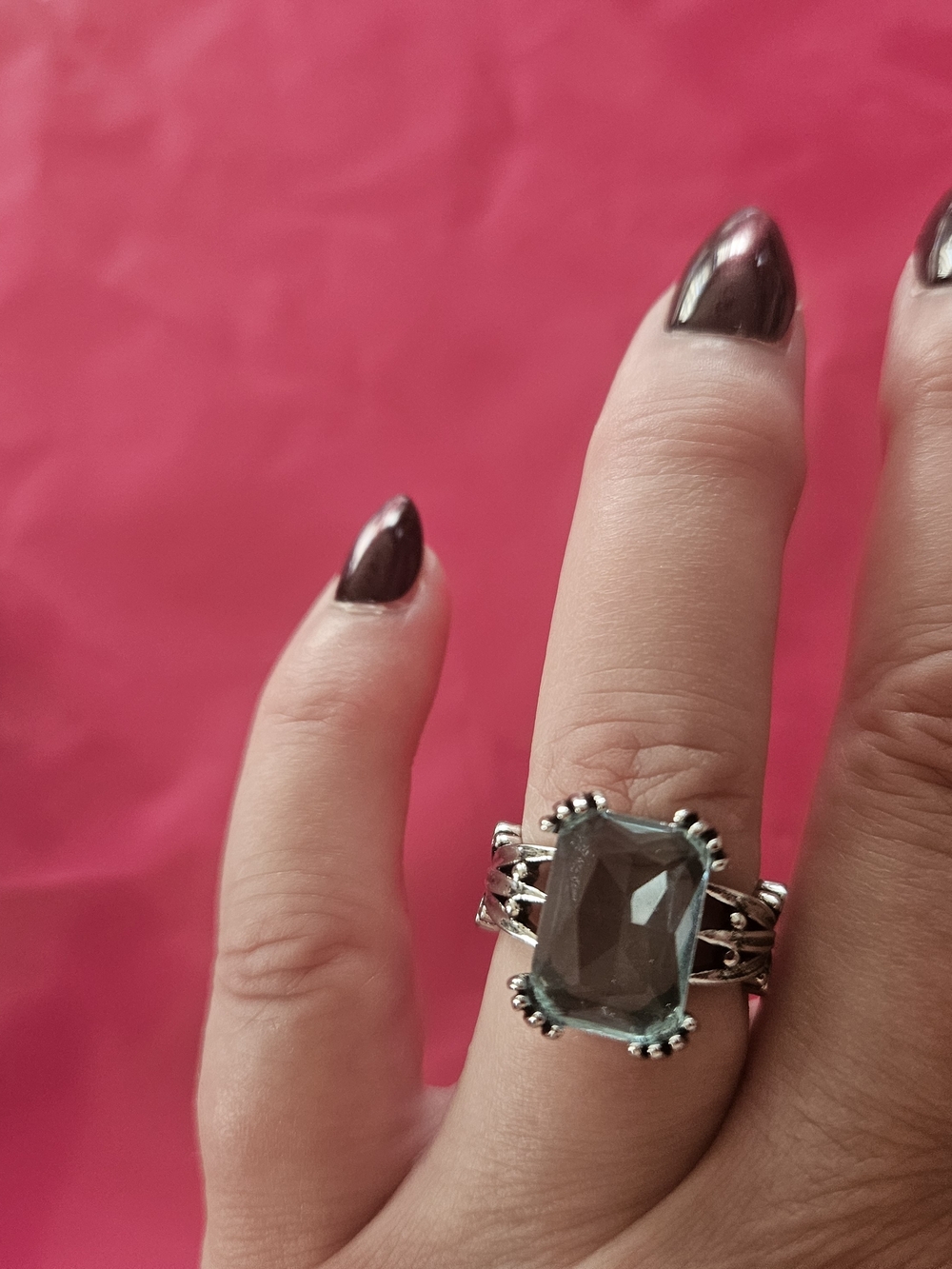 Blue Statement Ring - Picture 3 of 3